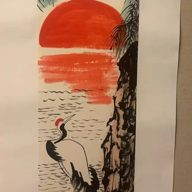 橱窗展示/乐雅文化艺术中心/齐子厚/宣纸国画/带证书