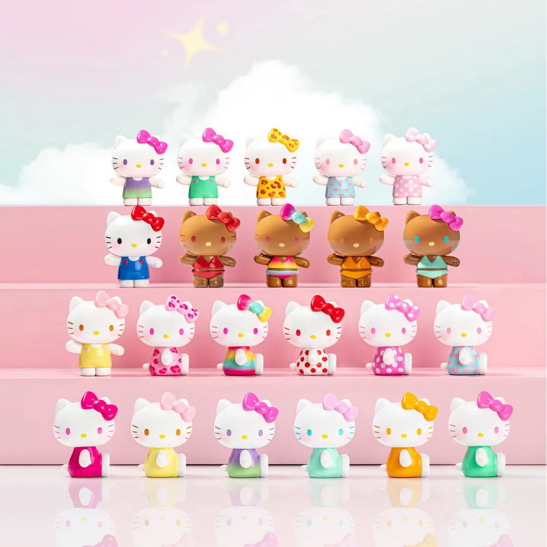 【代拆】Hello Kitty 夏日彩虹糖 萌粒潮玩摆件
