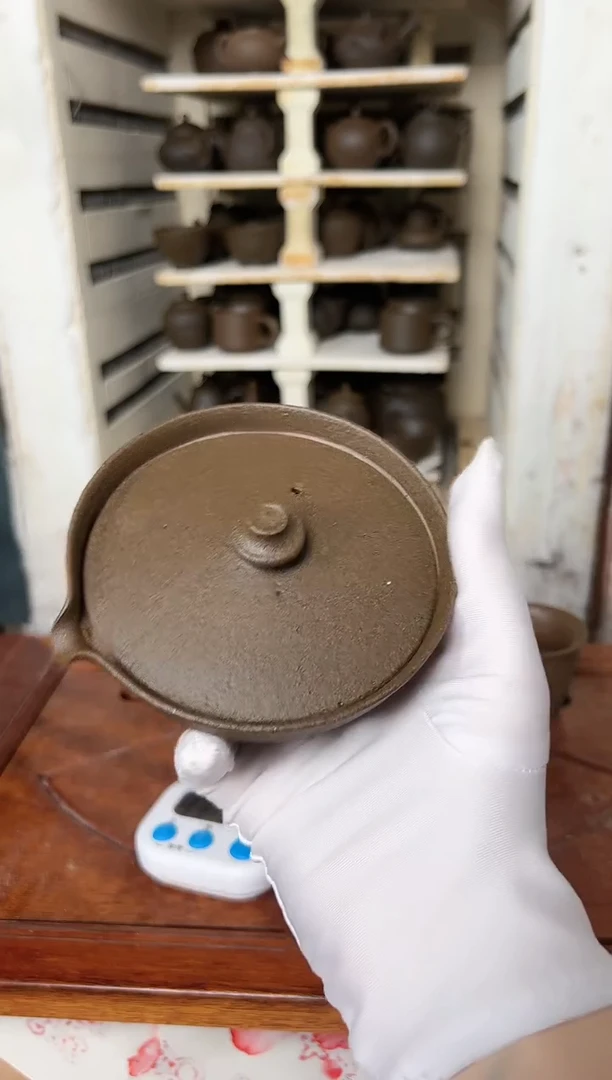 110CC 冰碛岩陶制手工盖碗