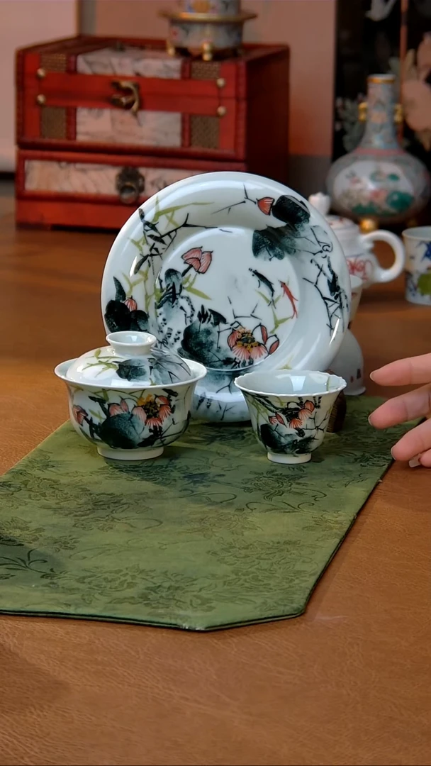 {质价比心选}李老师手绘荷花套组