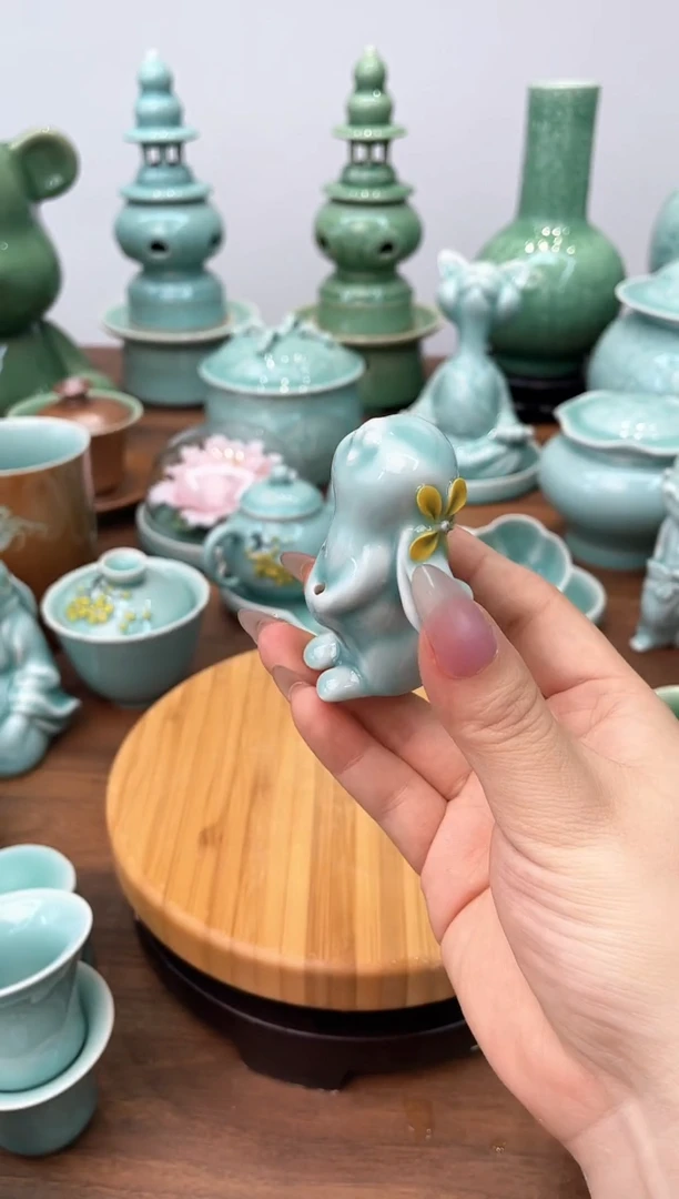 特价福利 微瑕 慧仙青瓷