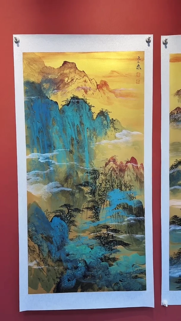 国画李春现泼墨山水