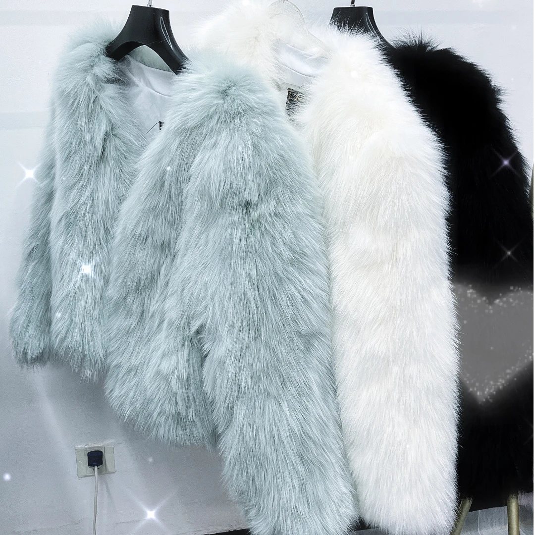 佑美时尚，背毛拼接时尚外套（商品以直播间为准）