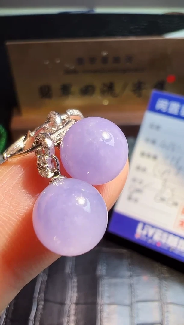 【闪购商品】翡翠耳饰18K金镶嵌翡翠回流