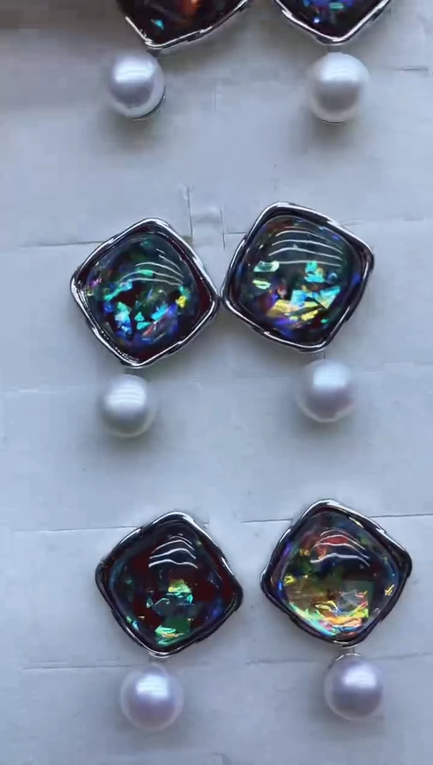 未镶嵌耳饰淡水珍珠耳环多样性发其一