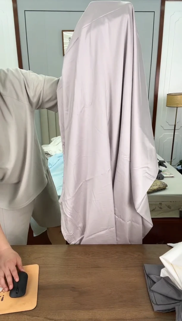 棉棉灰紫长绒棉磨毛被套200*230cm