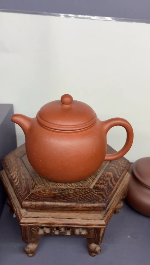 茶壶紫砂红降坡 匏尊