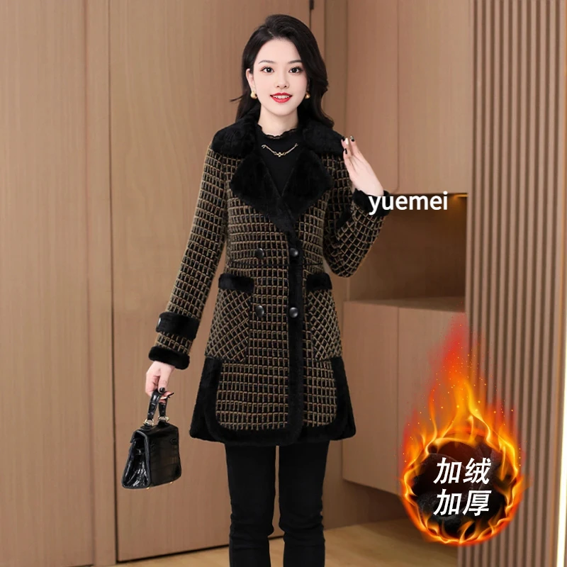 外套流行羊毛奥特莱斯洋气毛呢小香风女秋冬款宽松加女款过膝气质