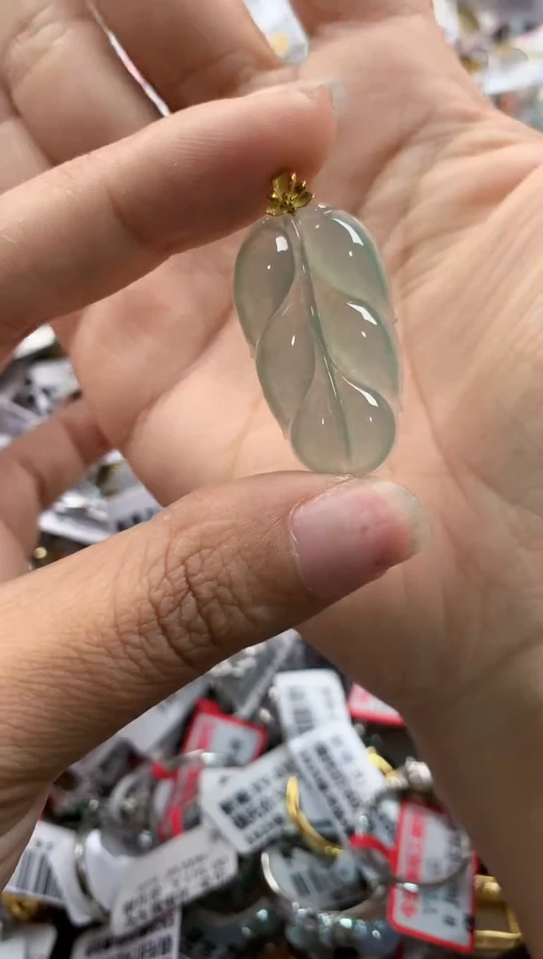 18K金镶嵌戒指翡翠14     1