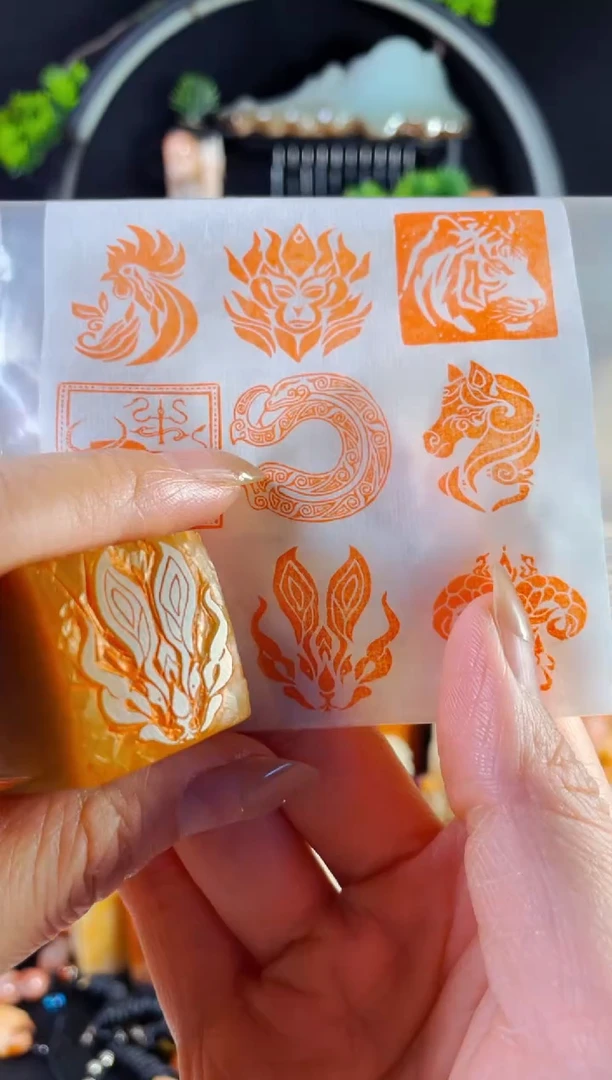 巴林石印石手工篆刻《兔子》2.5巴林