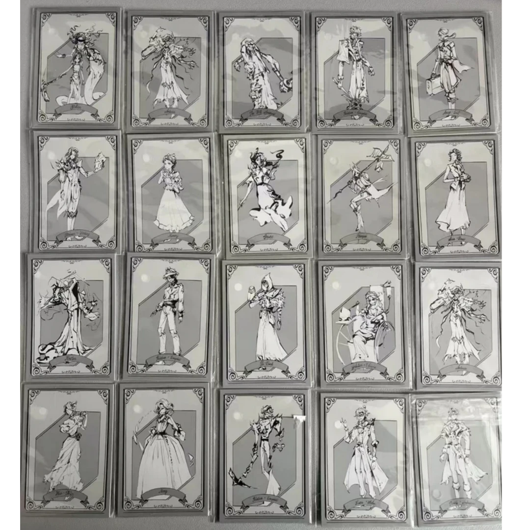 【画师授权】第五人格黑白同人线稿拍立得卡牌盲盒