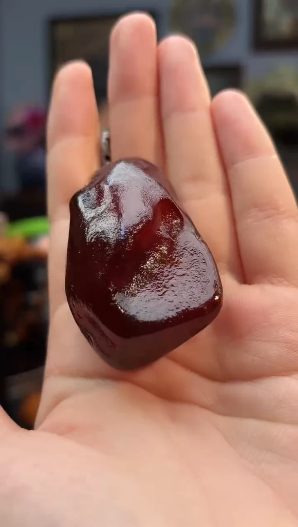 琥珀颈饰未镶嵌吊坠