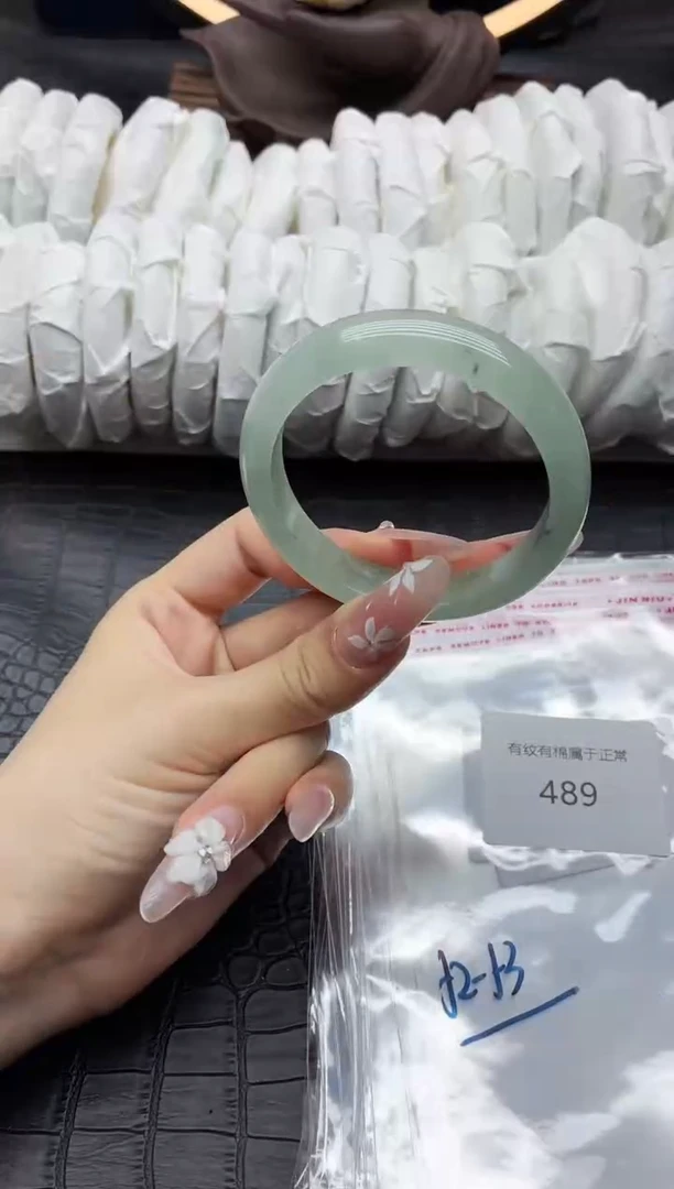 未镶嵌手链翡翠一物一图翡翠489