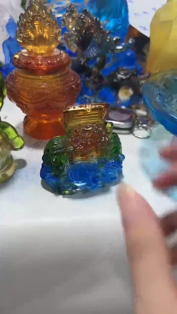 手工艺品琉璃405 四水归原 古法琉璃  微瑕介意勿拍 不退不换