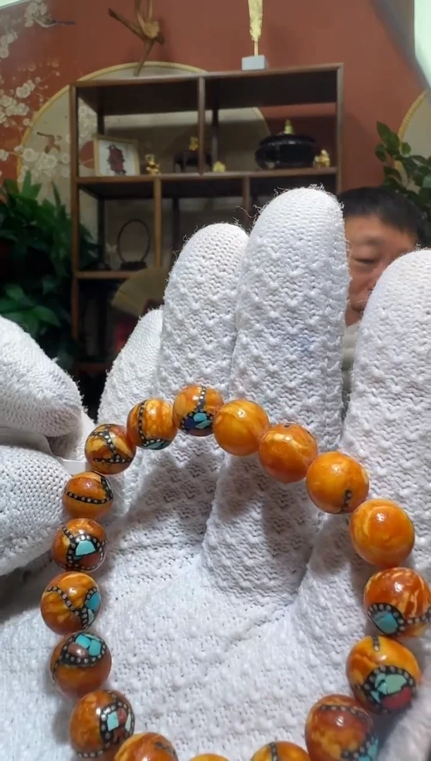 蜜蜡颈饰未镶嵌1388天然蜜蜡珠宝奇石全都保真