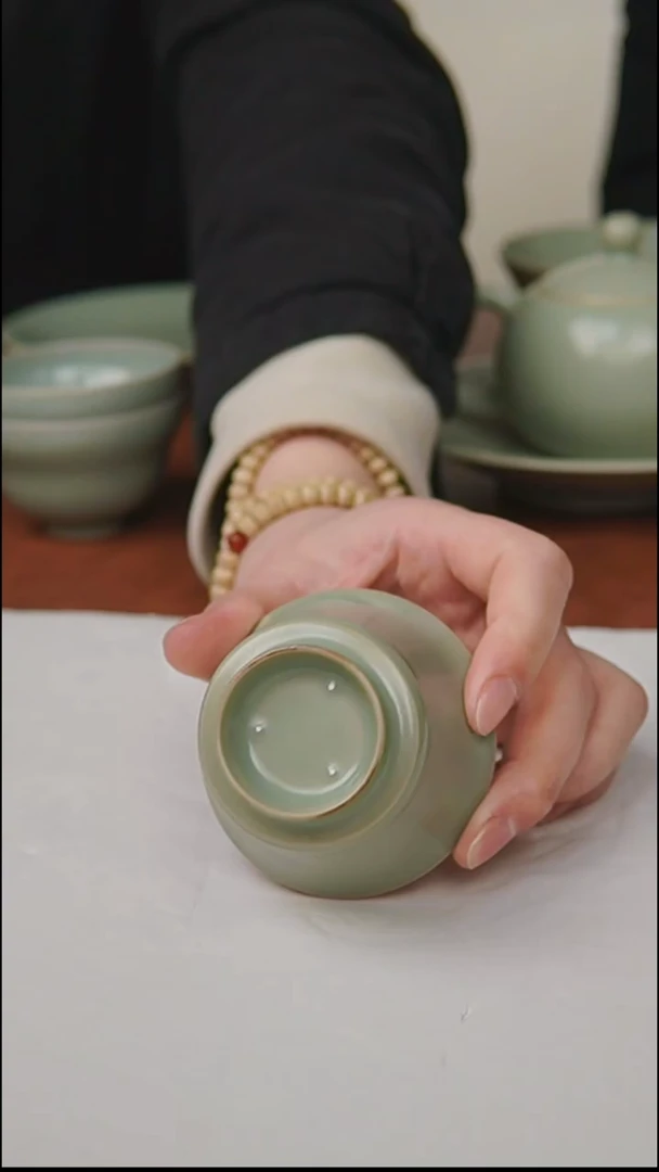 杯子瓷富山严选汝瓷，