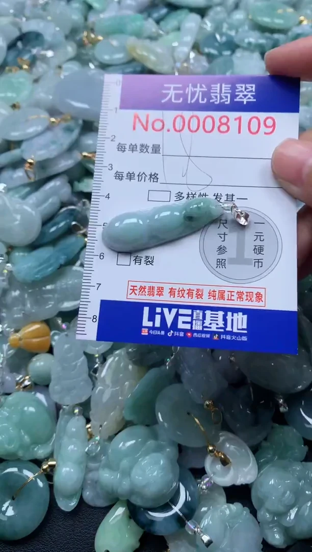 颈饰未镶嵌翡翠8109