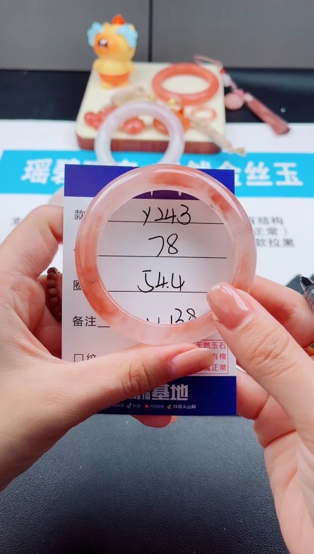 未镶嵌手镯石英质玉Y243-54.4