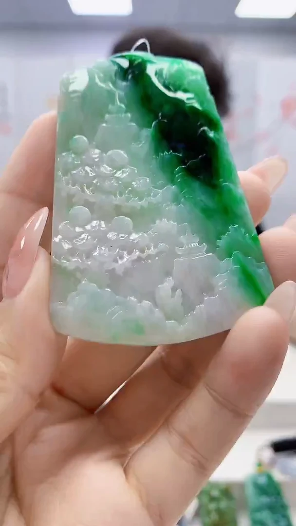 未镶嵌定制翡翠4688ty-毛货挂件53