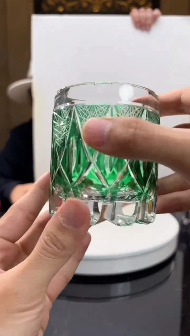【闪购商品】摆件AJ06090祖母绿威士忌杯