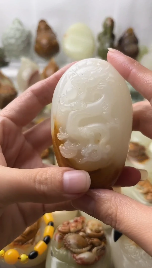 石材古青石棉纹正常不退换龙微瑕