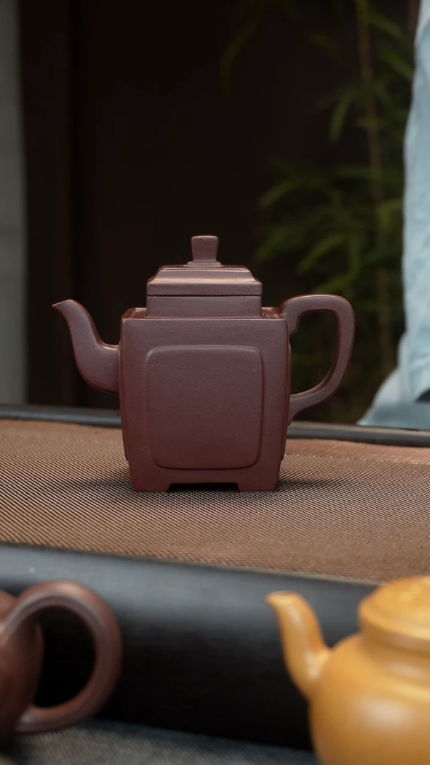 茶壶紫砂四方夺魁 200CC
