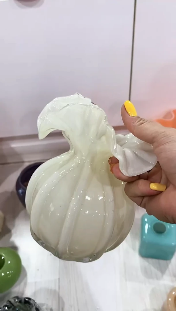 慕忆家手作琉璃花瓶瑕