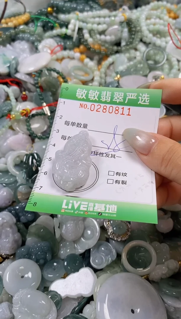 翡翠未镶嵌颈饰闪购0280811