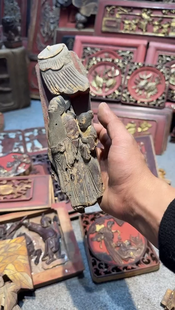 香榧木剔*老木雕老物件