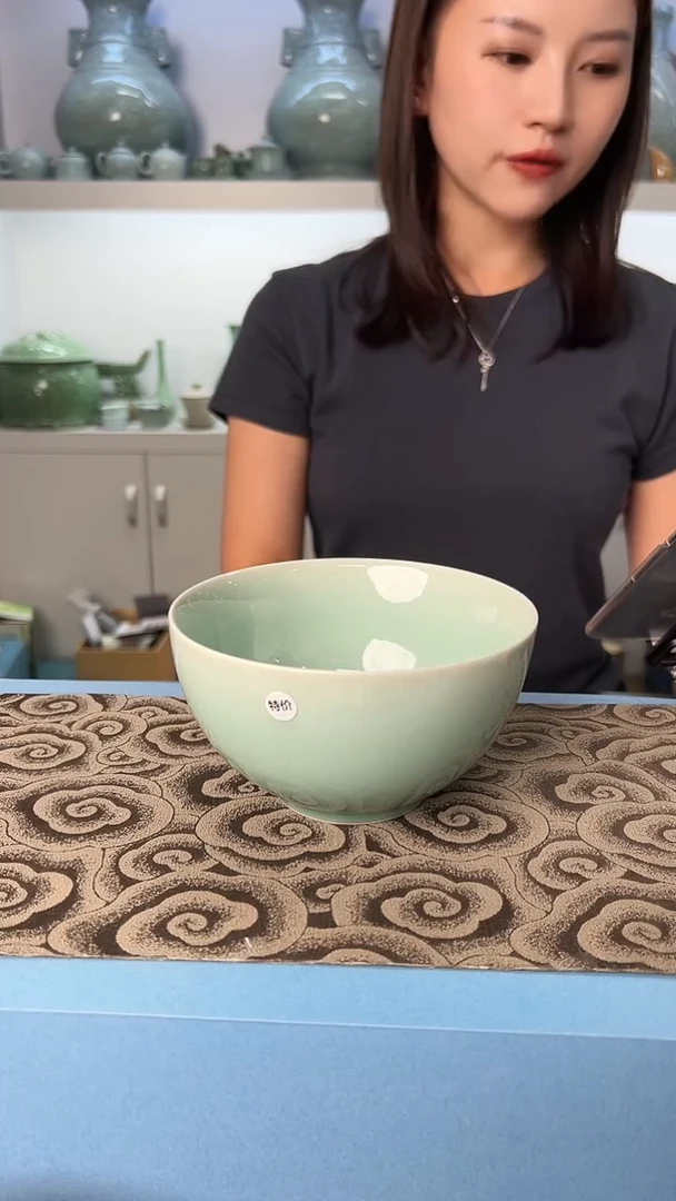 龙泉云间青瓷小米茶器