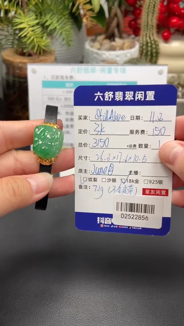 18K金镶嵌手链翡翠S****eD2522856