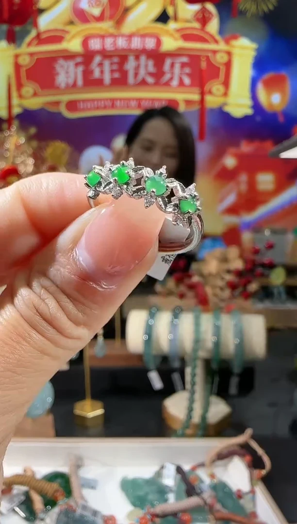 【闪购商品】翡翠戒指合金排戒多样性发一