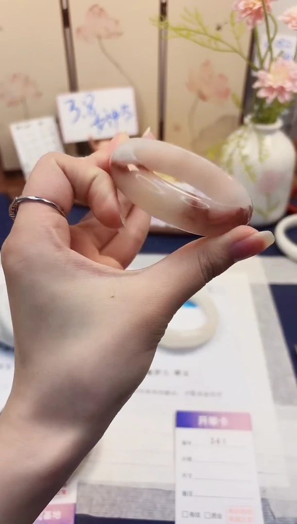 【闪购商品】石英质玉手镯未镶嵌341-财气镯-圈口54