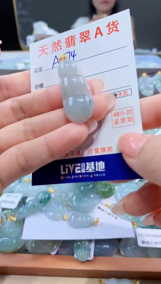 颈饰未镶嵌翡翠天然翡翠A货挂件