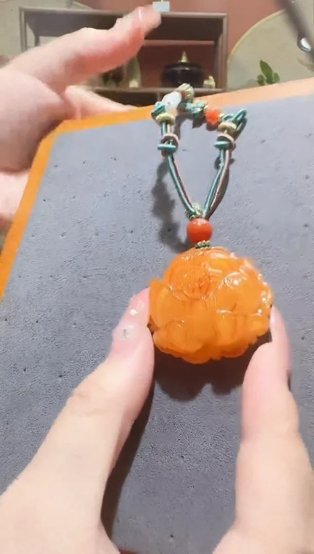 蜜蜡颈饰未镶嵌2853天然蜜蜡珠宝奇石全都保真