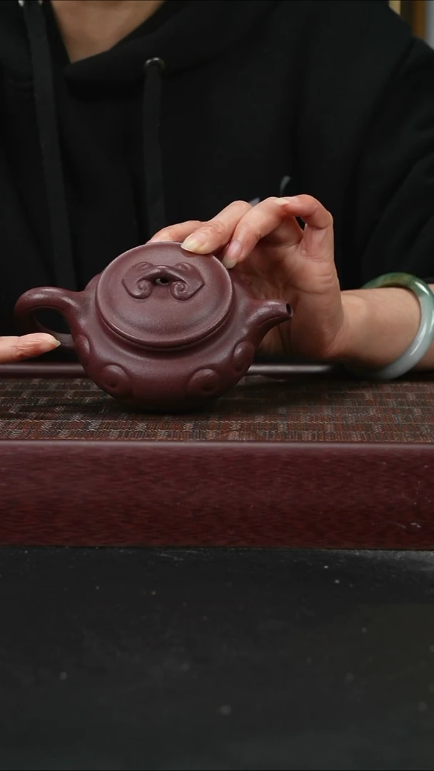 茶壶紫砂zff底槽青 如意仿古
