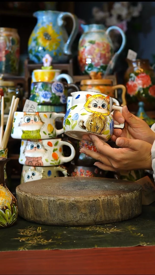 陶瓷59景德镇手工手绘釉下彩