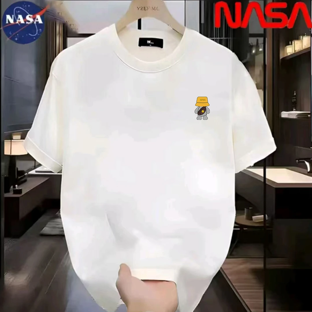 【NASA联名】纯棉夏季圆领短袖T恤休闲百搭宽松时尚男女同款休闲46