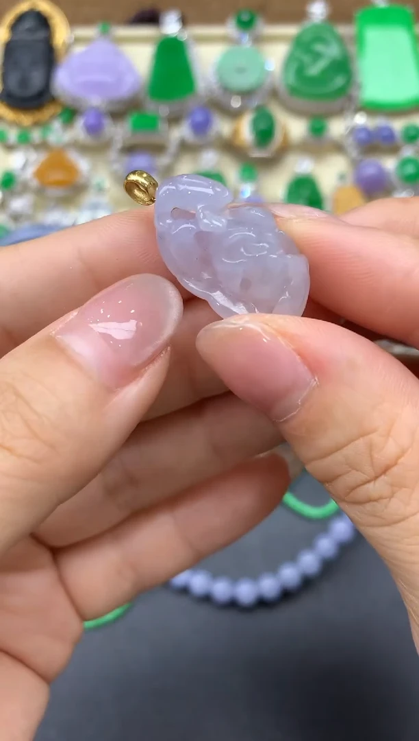 【闪购商品】翡翠颈饰18K金镶嵌13-中国好珍宝