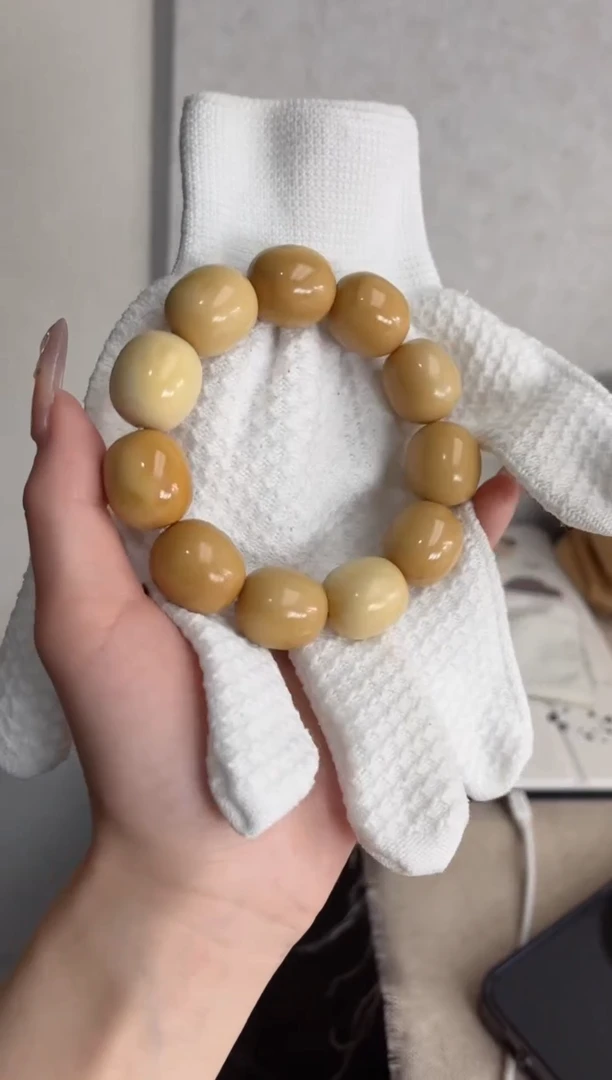 【闪购商品】菩提根/象牙果手串w29象牙果枣珠19*21mm瑕疵不补