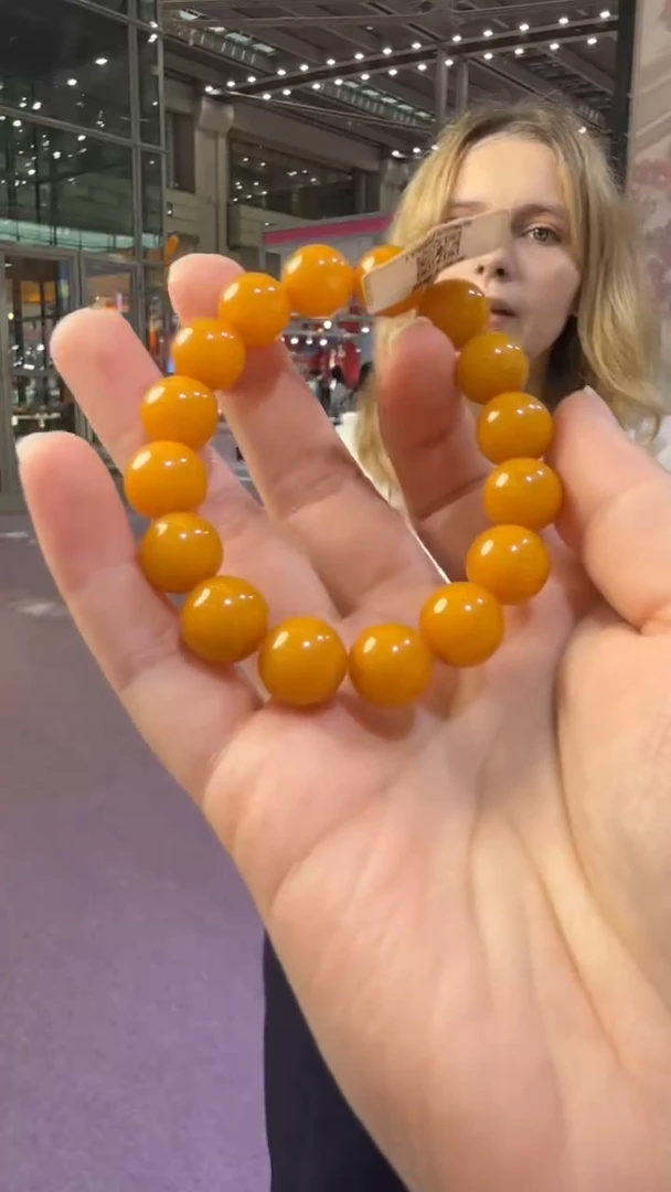 手链琥珀未镶嵌87秒拍号 假一罚三