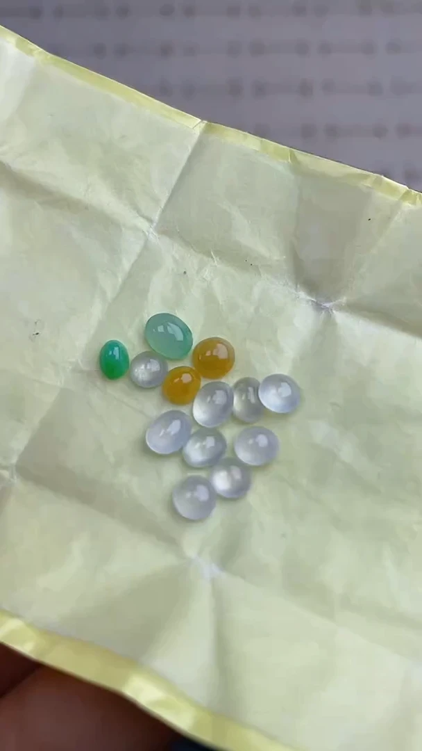 【闪购商品】翡翠耳饰未镶嵌天然A货翡翠11