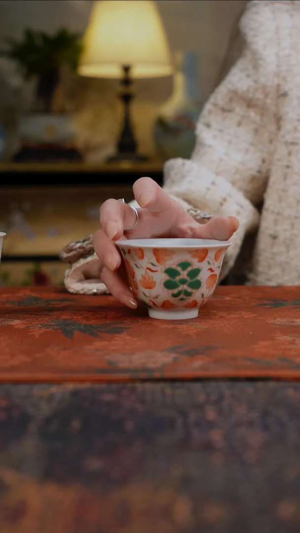 杯景德镇陶瓷杯碗柴烧多人