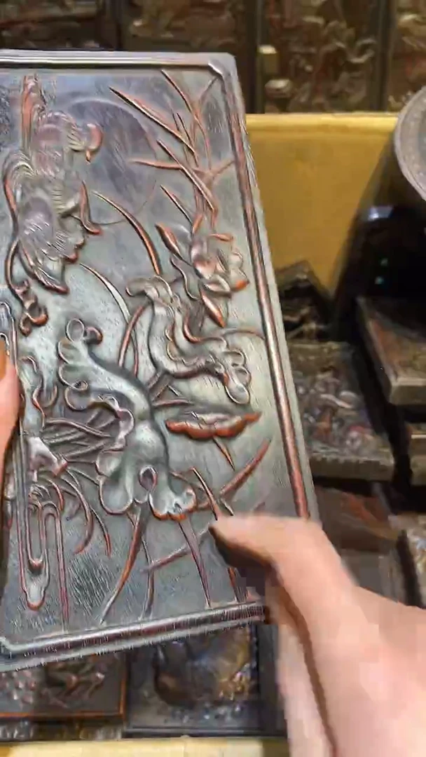 木紫檀雕刻一物一拍