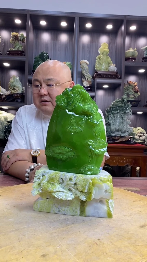 玉用****3玉岫岩料手工雕刻摆件居家装饰送礼一物一图