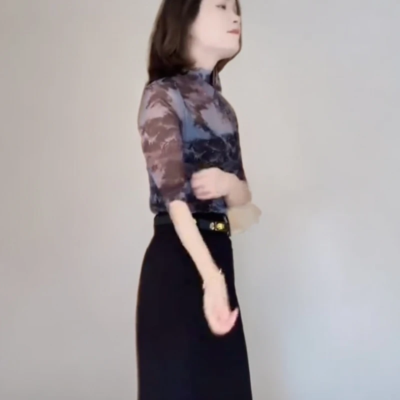 修身纯色高腰显瘦包臀鱼尾裙套装韩版气质洋气减龄休闲半身裙