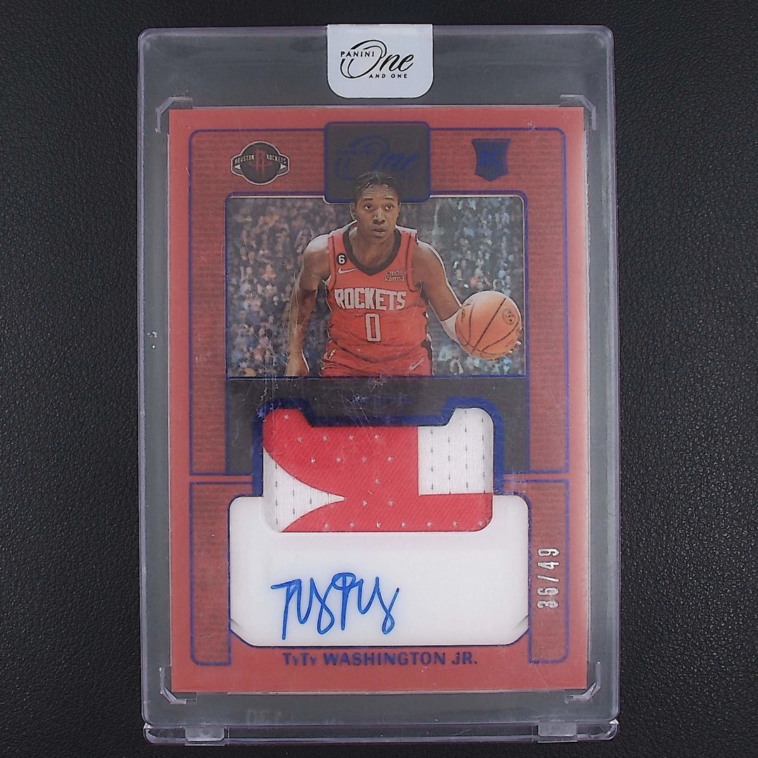 小泰泰华盛顿 49编 ONE 帕尼尼NBA国宝手提签字球星卡