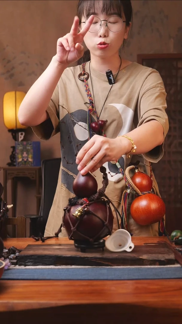 1247号精品大漆葫芦防腐防渗装水茶酒