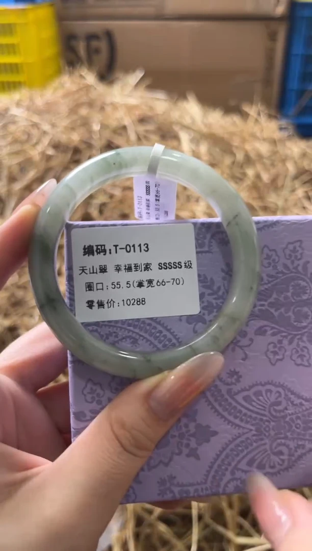 未镶嵌手镯石英质玉T-0113