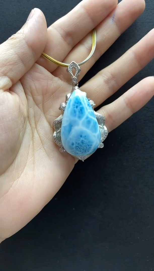 未镶嵌针钠钙石（海纹石）手链吊坠